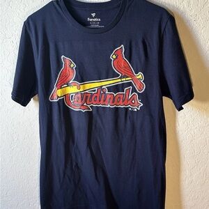 Men’s Small St. Louis Cardinals FANATICS Navy Blue T-Shirt NEW